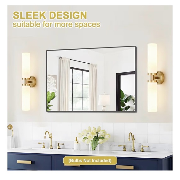 Modern Gold and White Wall Sconces